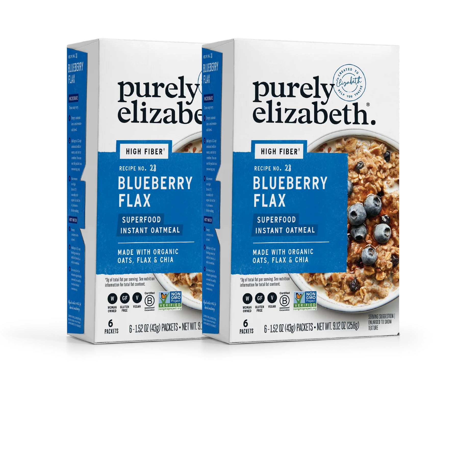 Blueberry Flax Superfood Oatmeal Multipack with Prebiotic Fiber - Image 5