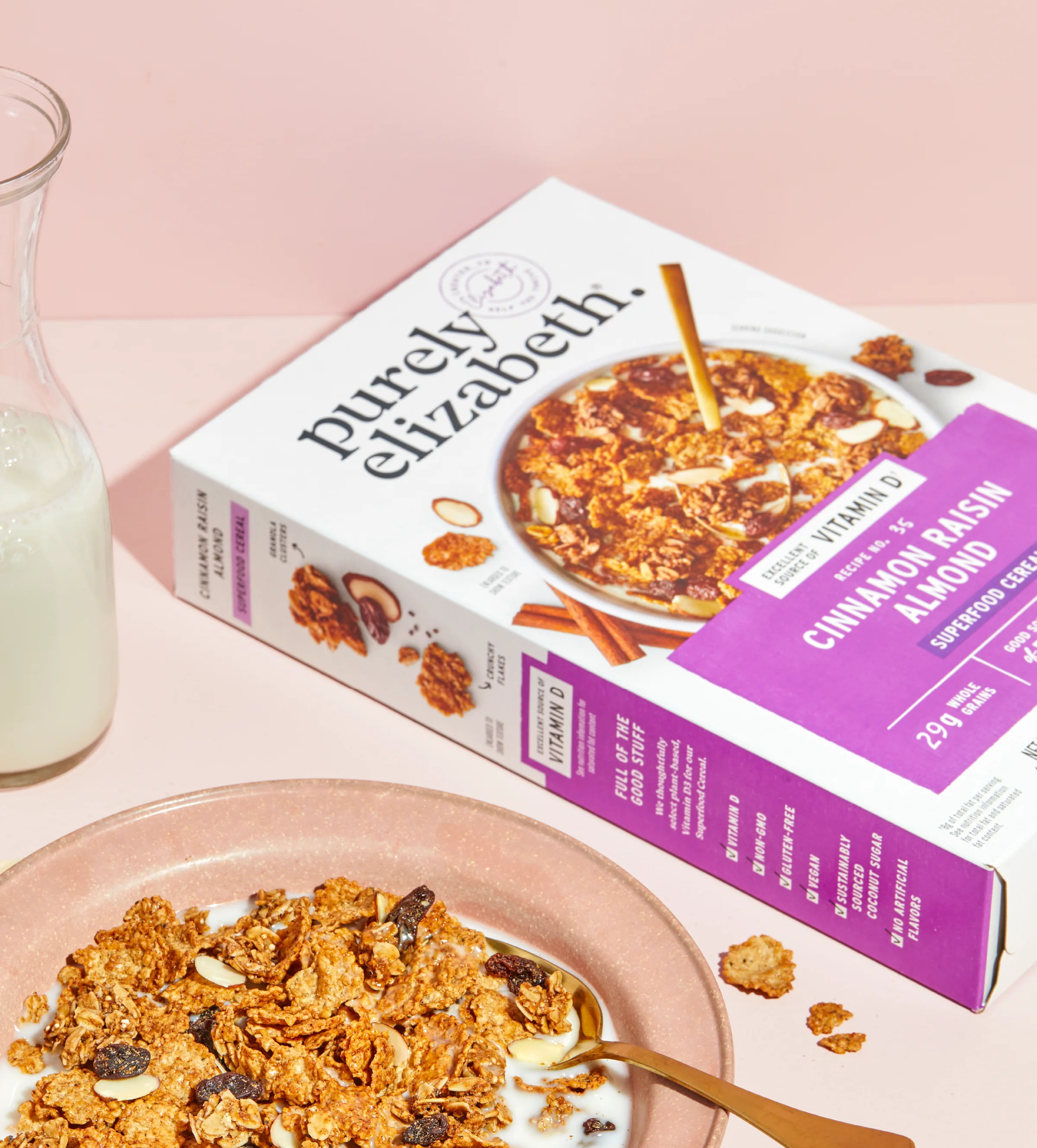 Cinnamon Raisin Almond Superfood Cereal with Vitamin D - Image 5