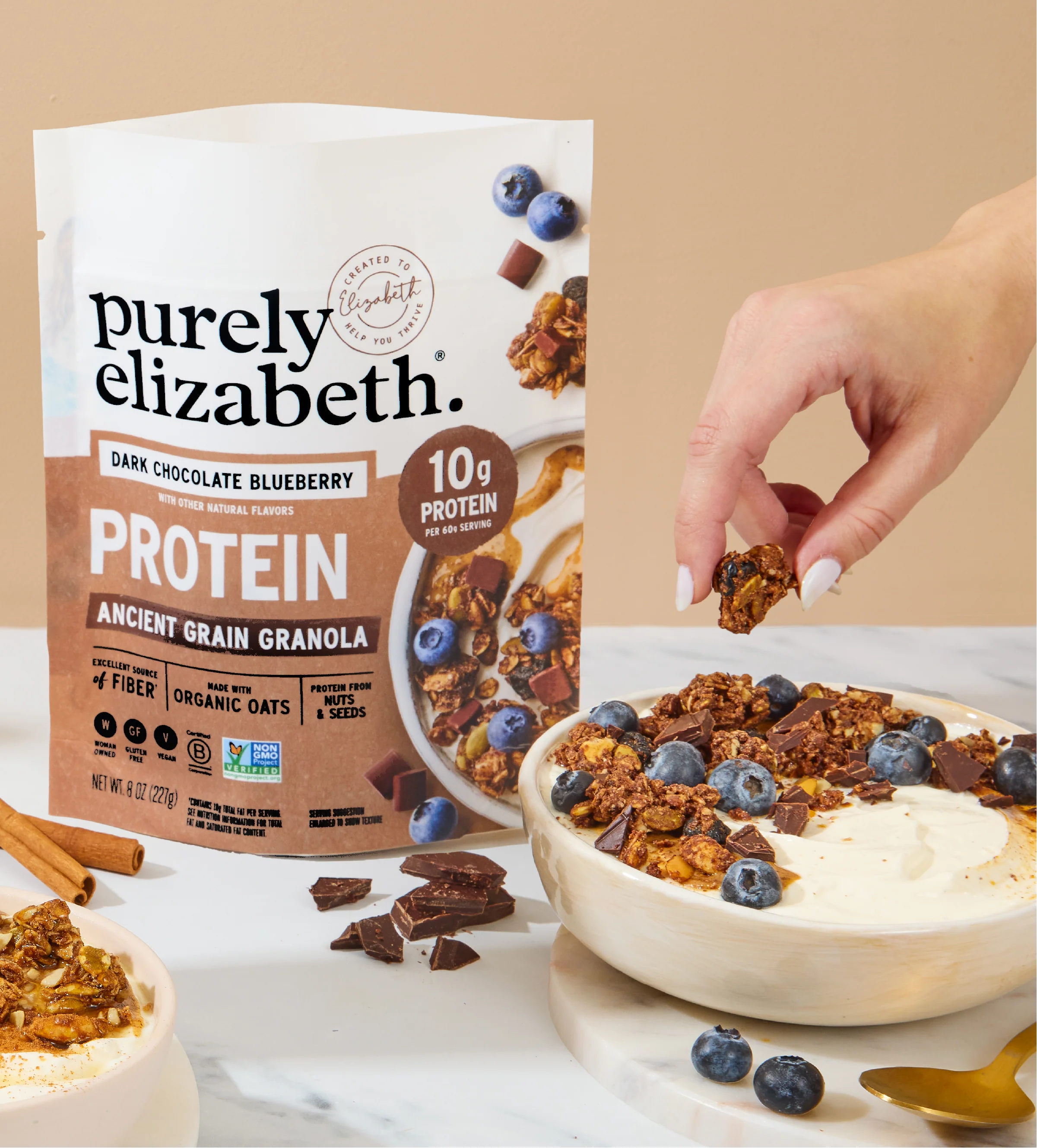 Dark Chocolate Blueberry Protein Granola - Image 4