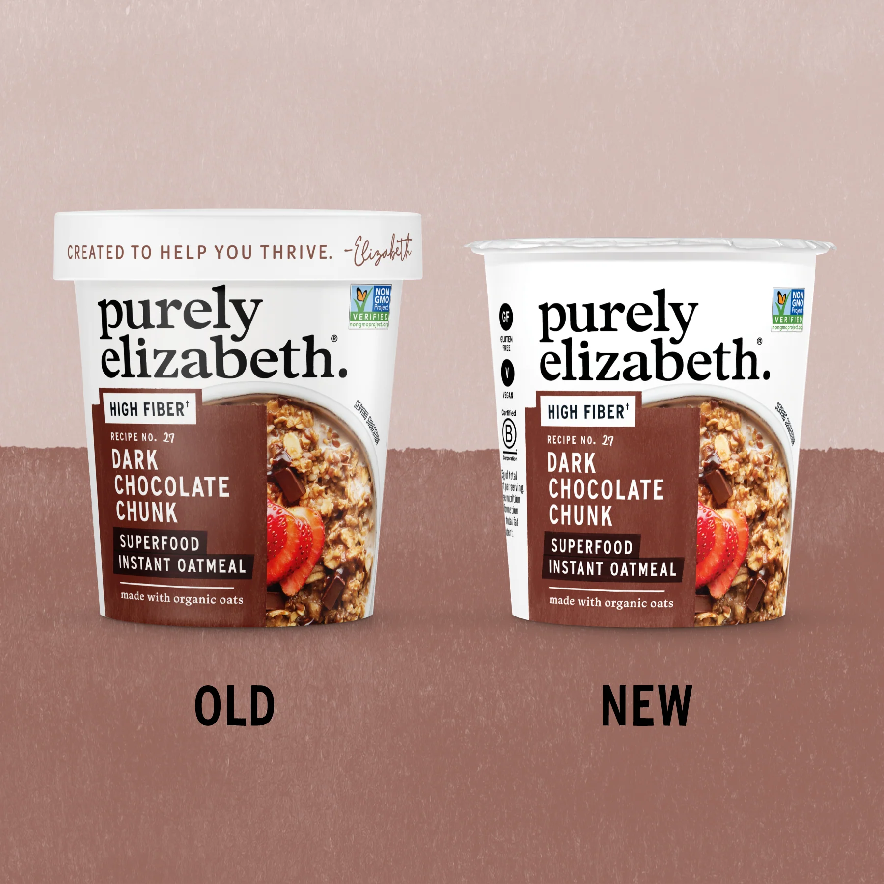 Dark Chocolate Chunk Superfood Oat Cup with Prebiotic Fiber - Image 3