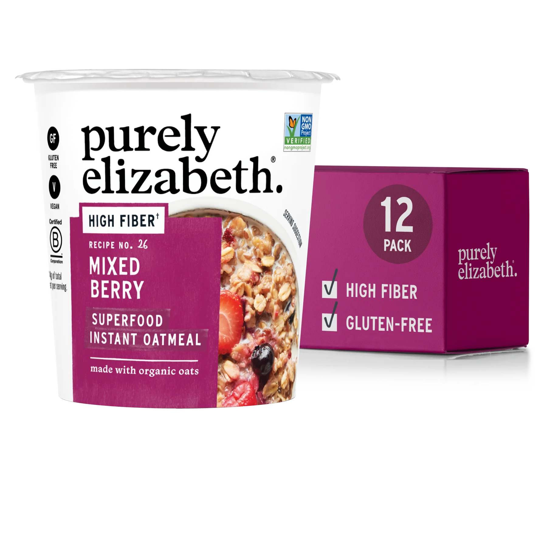 Mixed Berry Superfood Oat Cup with Prebiotic Fiber - Image 6