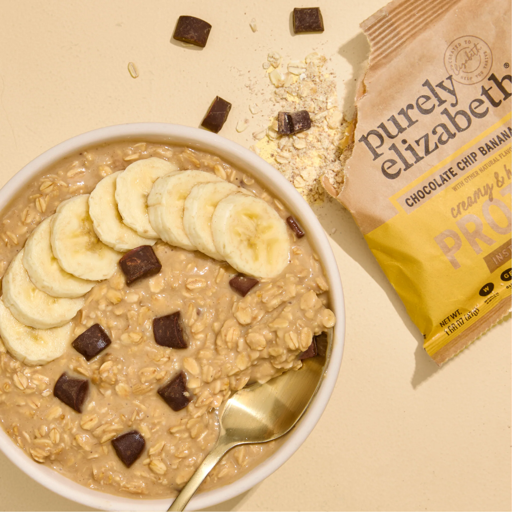 Chocolate Chip Banana Bread Instant Protein Oatmeal - Image 4