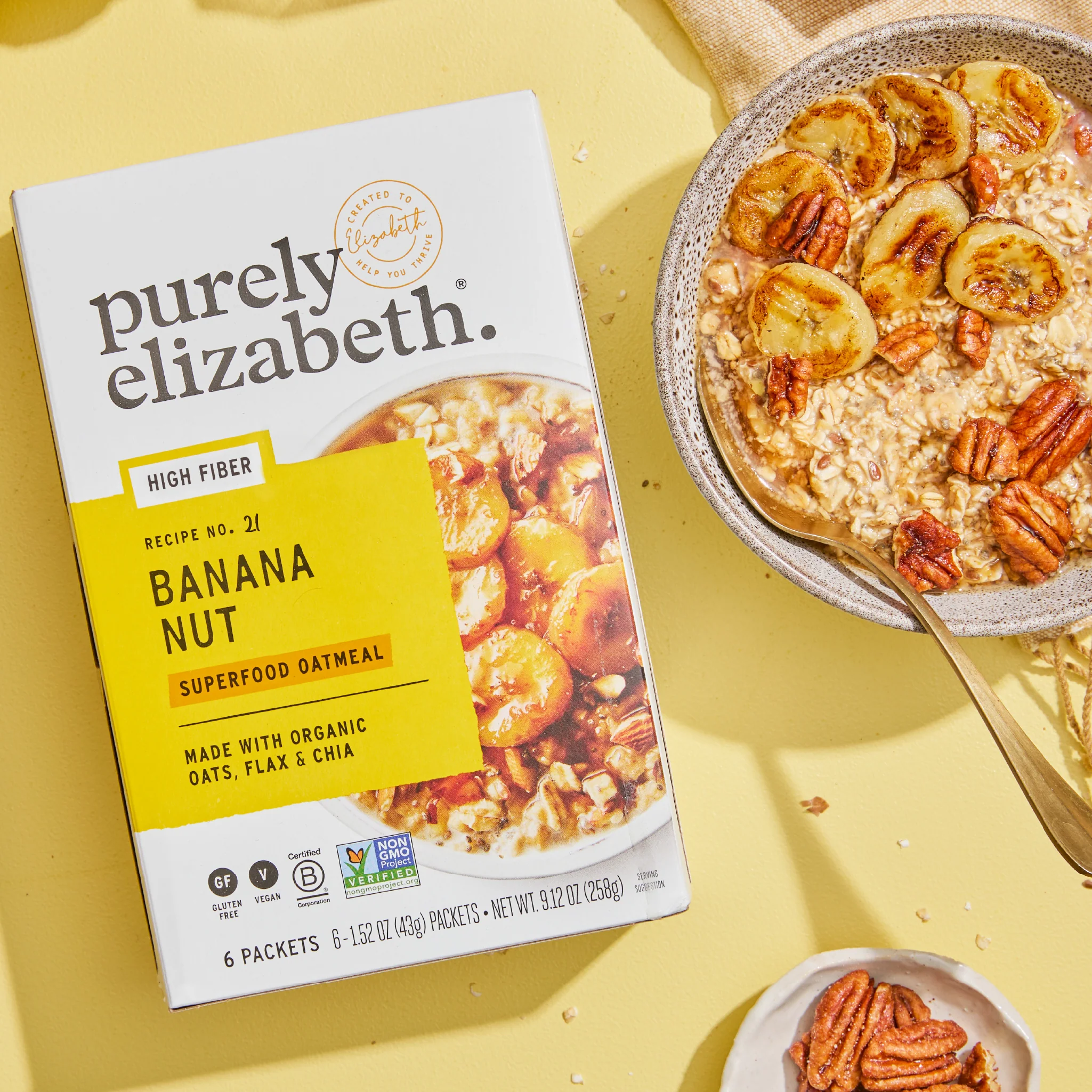 Banana Nut Superfood Oatmeal Multipack with Prebiotic Fiber - Image 3