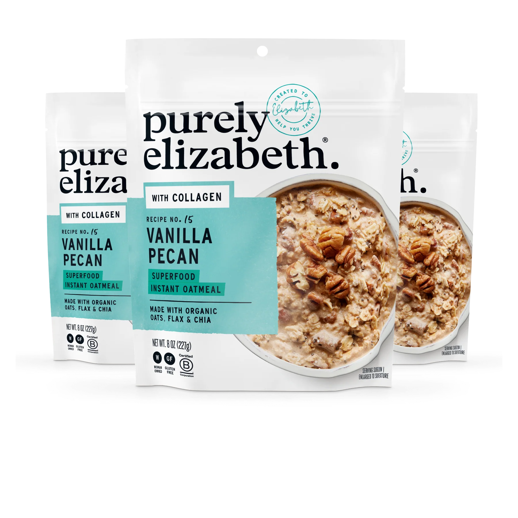 Vanilla Pecan Superfood Oatmeal Pouch with Collagen - Image 6